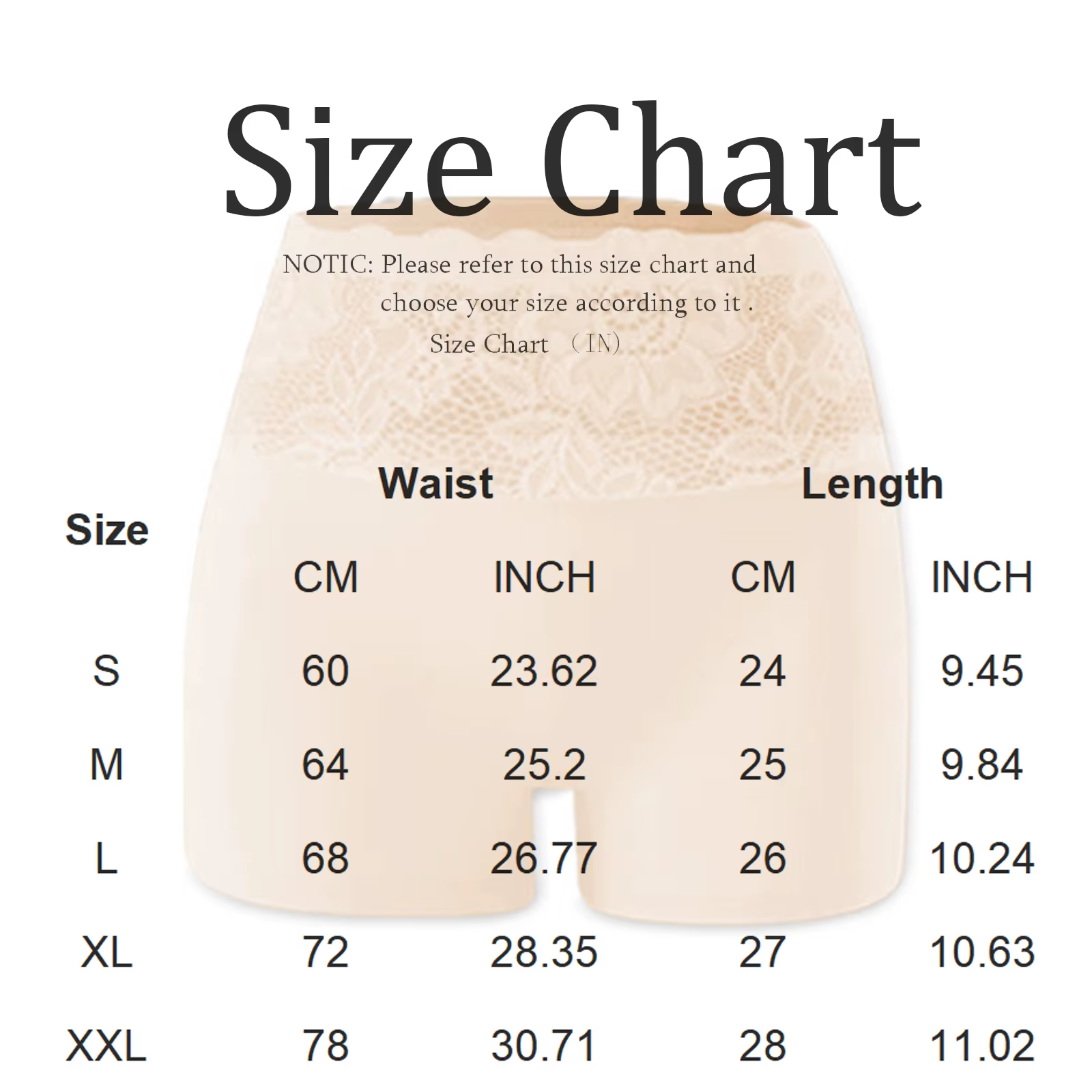 Shorty gainant taille haute pour femme