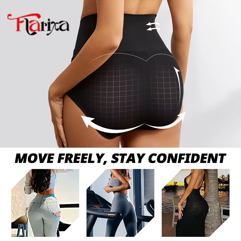 Flarixa sans couture Shaper ventre contrôle culottes femmes façonnage slips post-partum