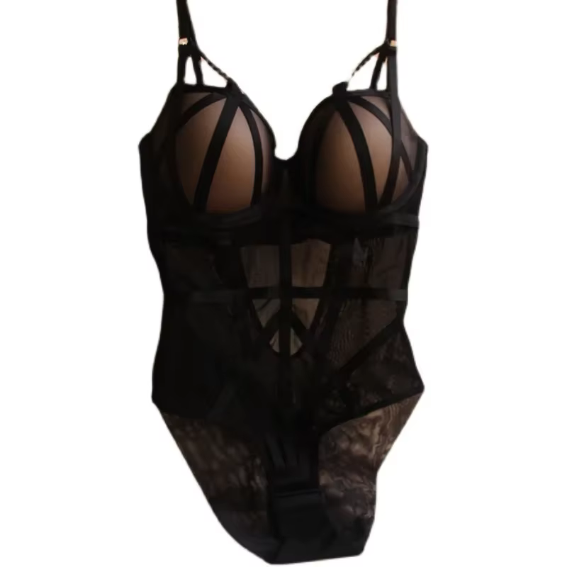 MOYISU Sexy Shapewear Body femmes maille transparente Lingerie Teddy avec soutien-gorge push-up sangle offre spéciale corps Shaper livraison gratuite