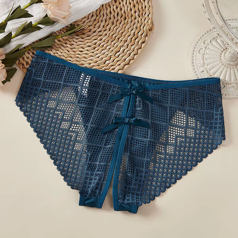 Sous-vêtements Sexy à entrejambe ouvert pour femmes