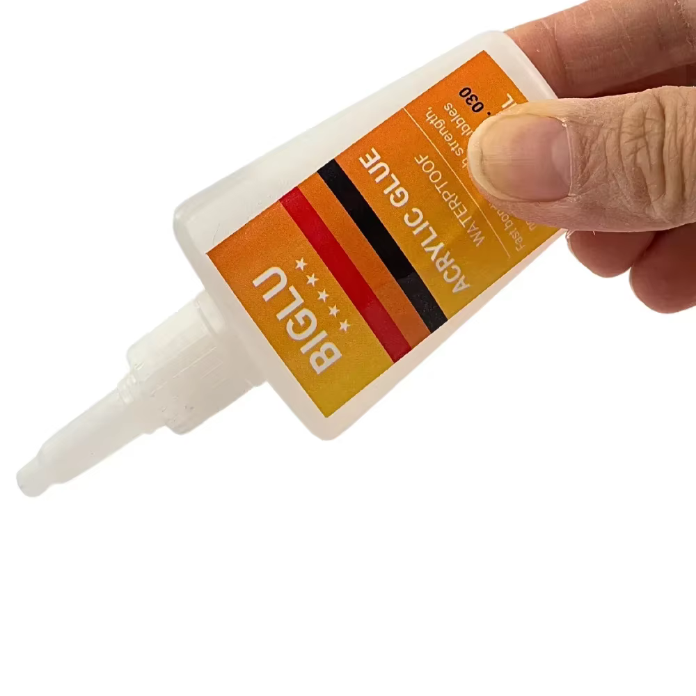 Colle instantanée liquide transparente pour verre organique acrylique, carte PMMA PC 30 secondes, liaison rapide, adhésif étanche