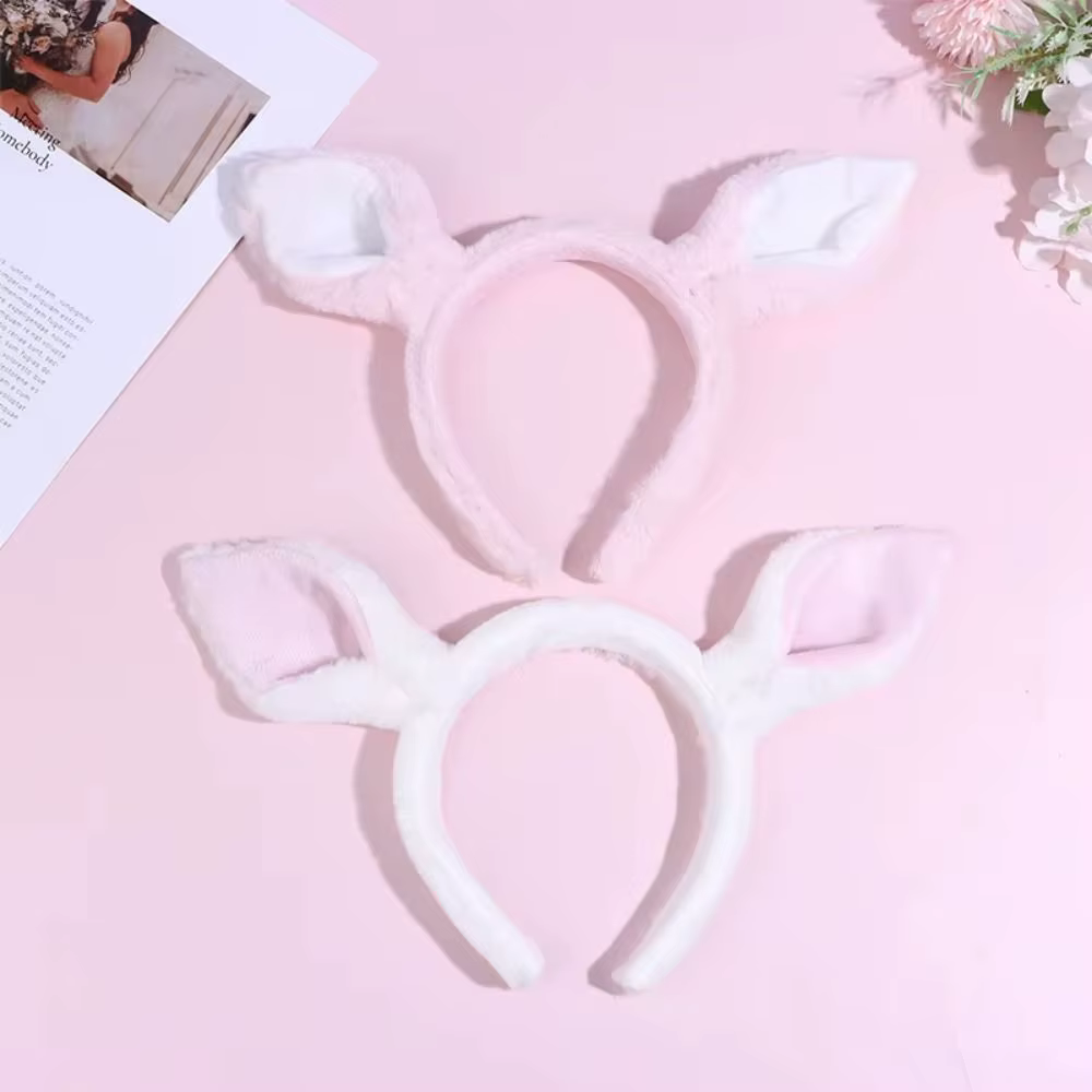 Serre-tête tendance Kawaii avec oreilles de cheval, bandeau mignon en forme d'oreilles d'animaux, accessoire de cheveux de dessin animé pour fête cosplay