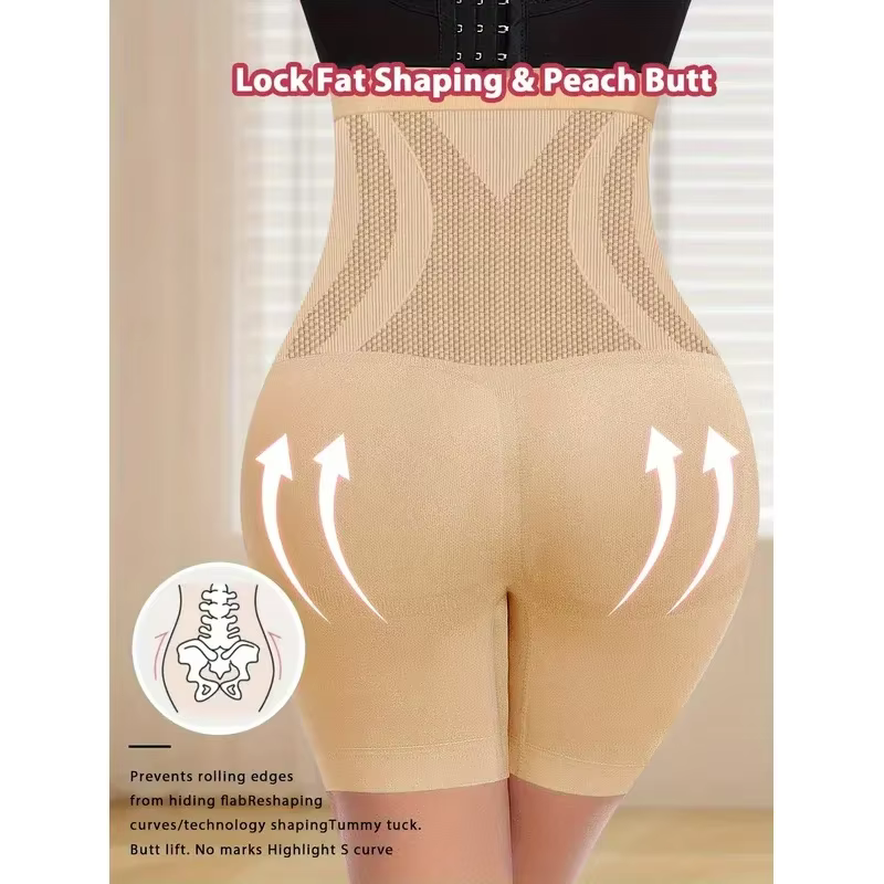 1 pièce Culotte sans couture taille haute pour femme