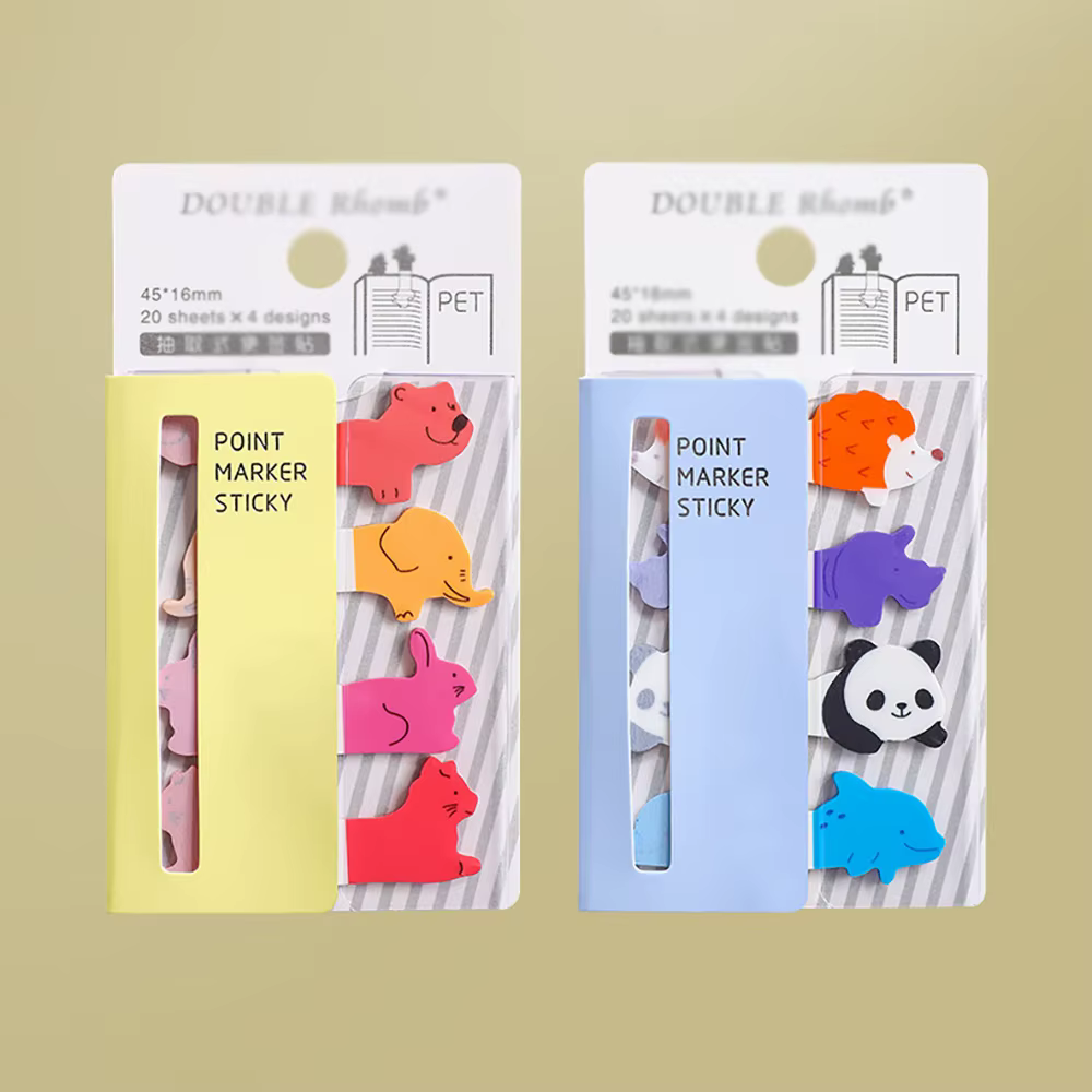 2 paquets d'autocollants IndexStickers avec notes autocollantes, notes adhésives, autocollants, étiquettes esthétiques de haute qualité
