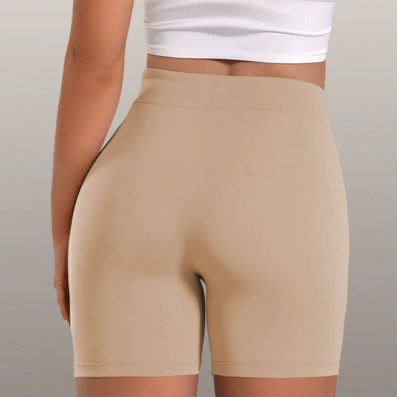 Culotte gainante taille haute sans couture anti-remontée pour femme