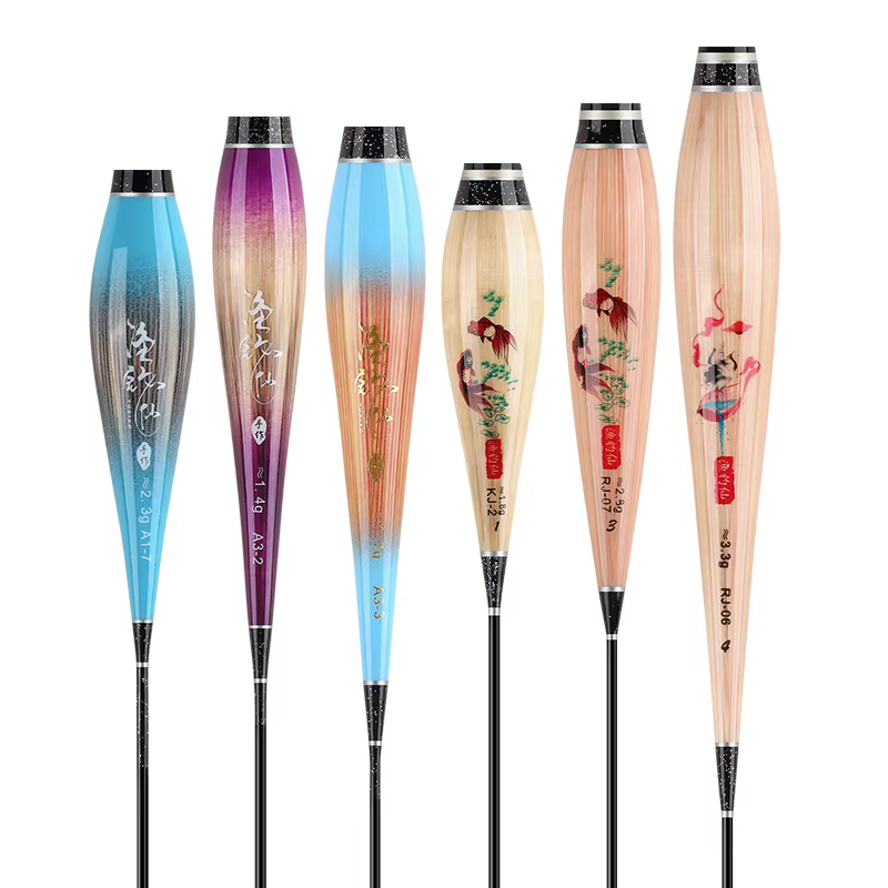 Corps de flotteur de pied de flotteur de roseau + 3 Tubes + 1 crochets de sac + 1 corps de bouée lumineuse de repos de flotteur sans queue, pas de batterie CR425, matériel de pêche, 3 pièces
