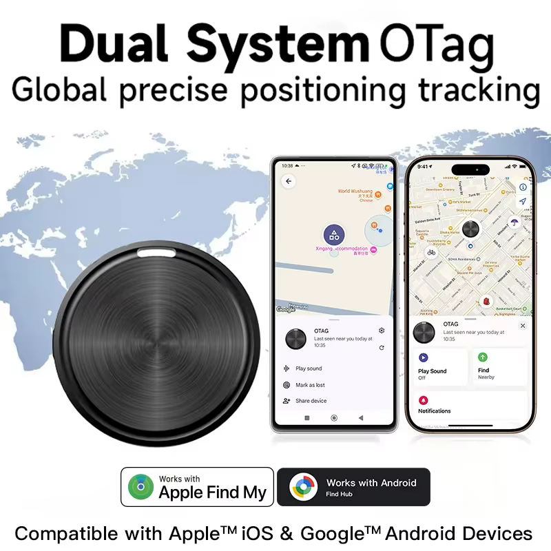 Un traceur intelligent compatible avec les systèmes iOS et Android, conçu pour aider à éviter la perte de clés, de portefeuilles et d'autres objets.