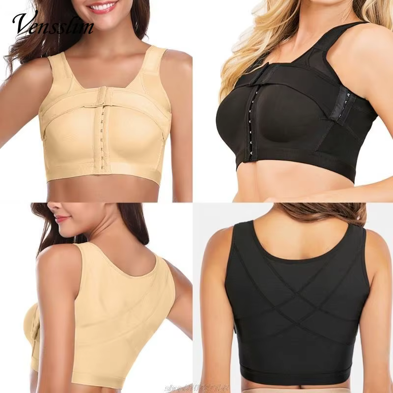 Soutien-gorge post-chirurgical à fermeture frontale pour femmes