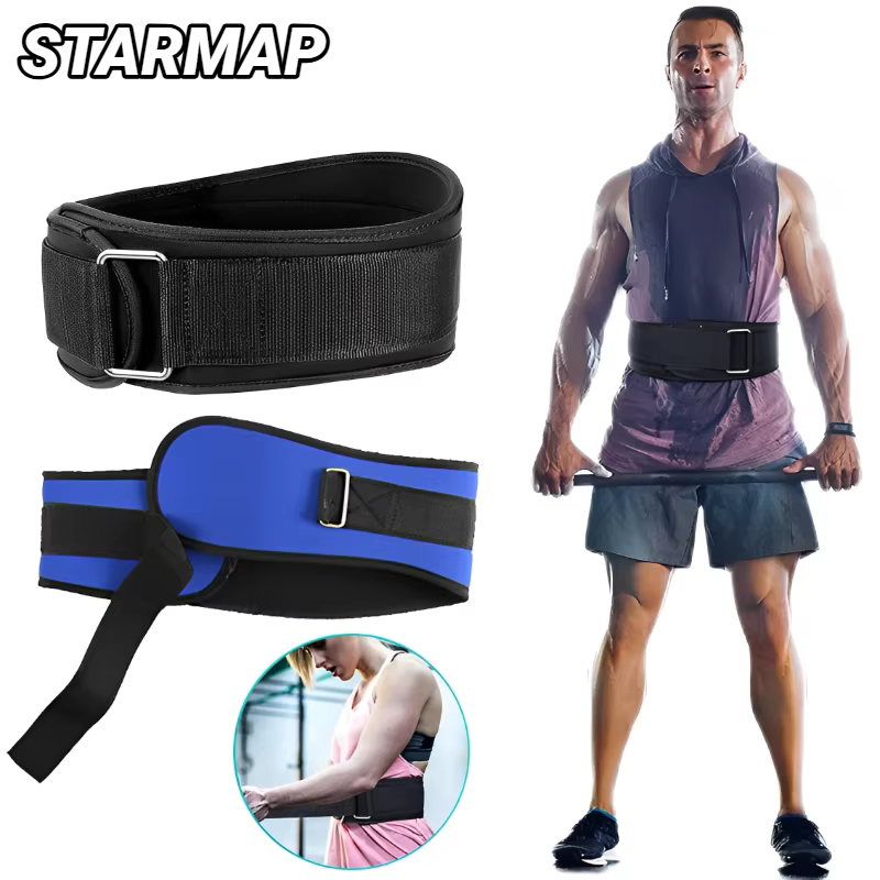 Ceinture d'haltérophilie d'entraînement avec boucle en métal pour hommes et femmes, Squats de gymnastique, Deadlifts, musculation, Fitness
