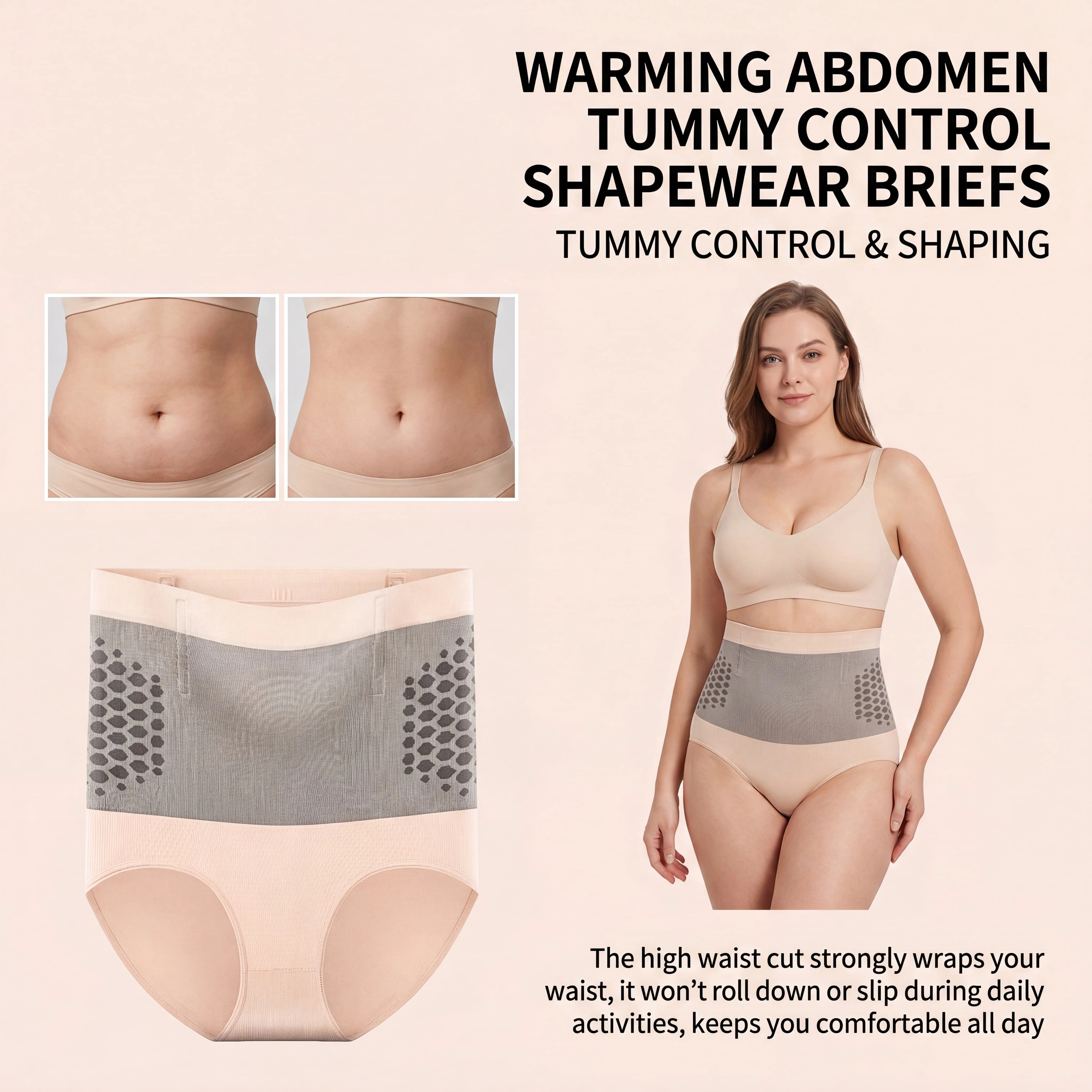 Culotte gainante taille haute sans couture pour femme