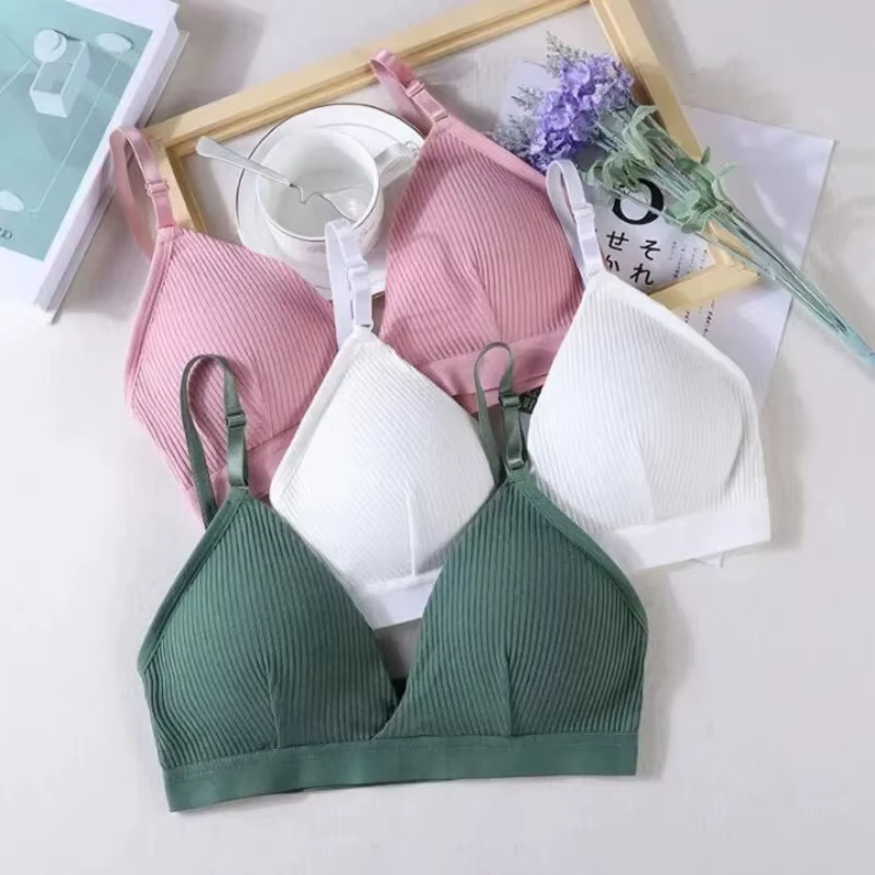 Soutien-gorge de sport en fibre élastique pour femme