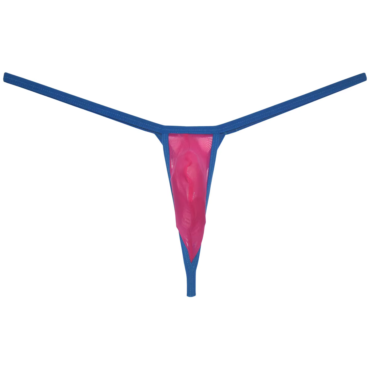 Culotte string pour homme en maille transparente avec poche de maintien