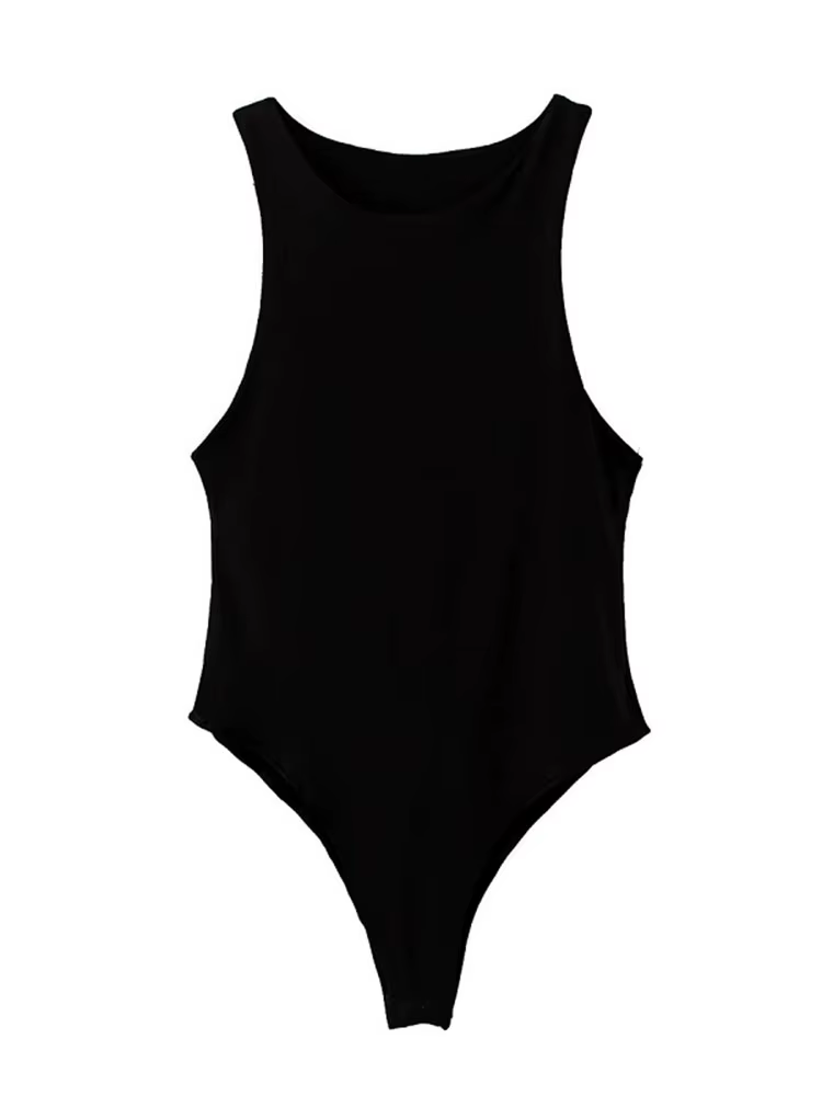 Été solide sexy moulante femmes body femme 4 couleur vert mince