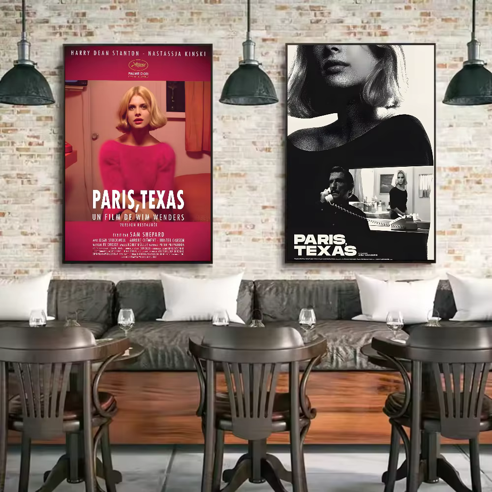 Affiche de film de route classique Paris Texas, art HD, mur collant, étanche, maison, salon, chambre à coucher, bar, décoration esthétique