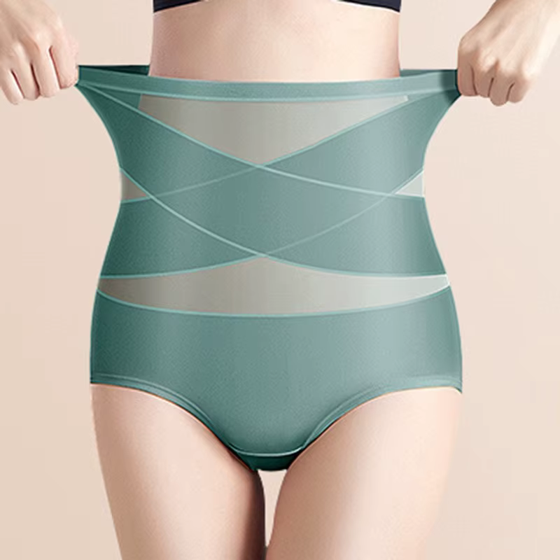 Culotte gainante taille haute grande taille post-partum confortable