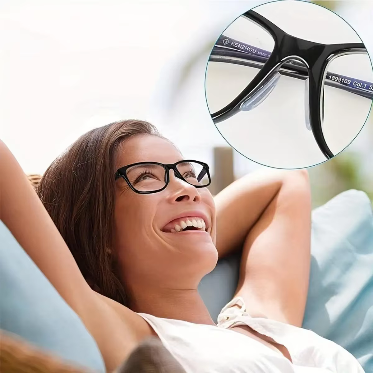 2/5 paires/paquets de coussinets de nez adhésifs antidérapants en silicone pour lunettes de soleil, coussinets de nez fins, accessoires pour lunettes