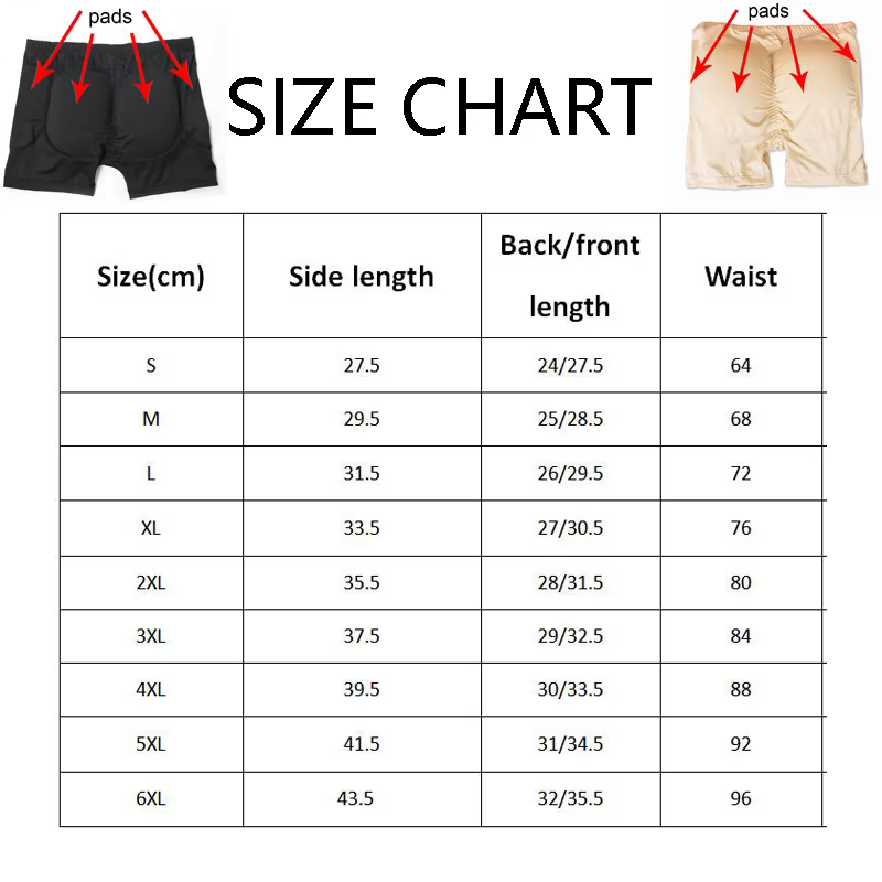 Shapewear hommes corps Shaper hanche Pad remplissage bout