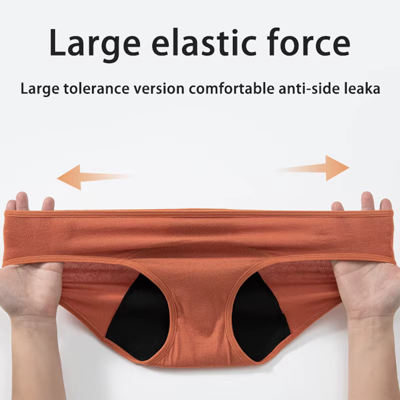 Culottes menstruelles pour femmes - Culottes respirantes taille moyenne grande taille imperméables pour les règles et post-partum