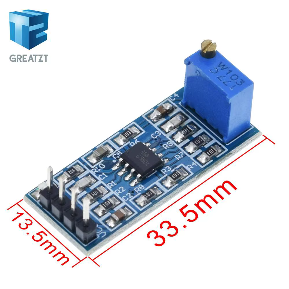 GREATZT LM358 Module d'amplificateur opérationnel à gain de signal 100 fois, amplificateur 5V-12V, vente chaude