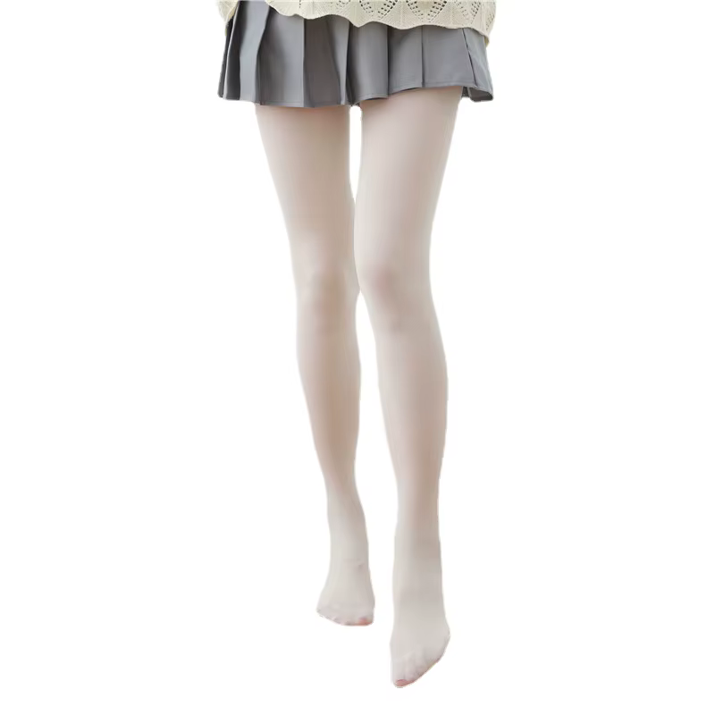 120D velours médias lait blanc cuisse haute bas Anime Cosplay bonneterie femmes filles doux Sexy collants pour femmes collants