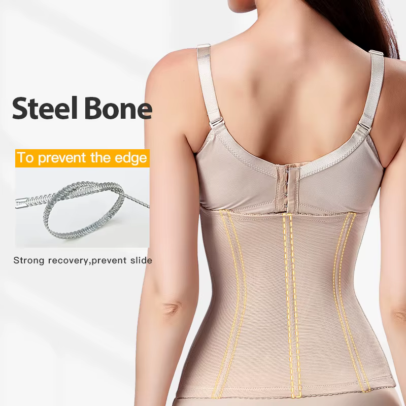 Shapewear pour femmes contrôle du ventre Fajas corps Shaper fermeture éclair ceinture taille formateur pansement