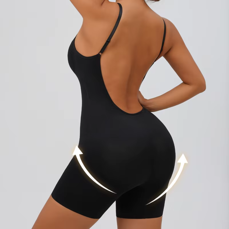 Body dos bas sans couture pour femmes