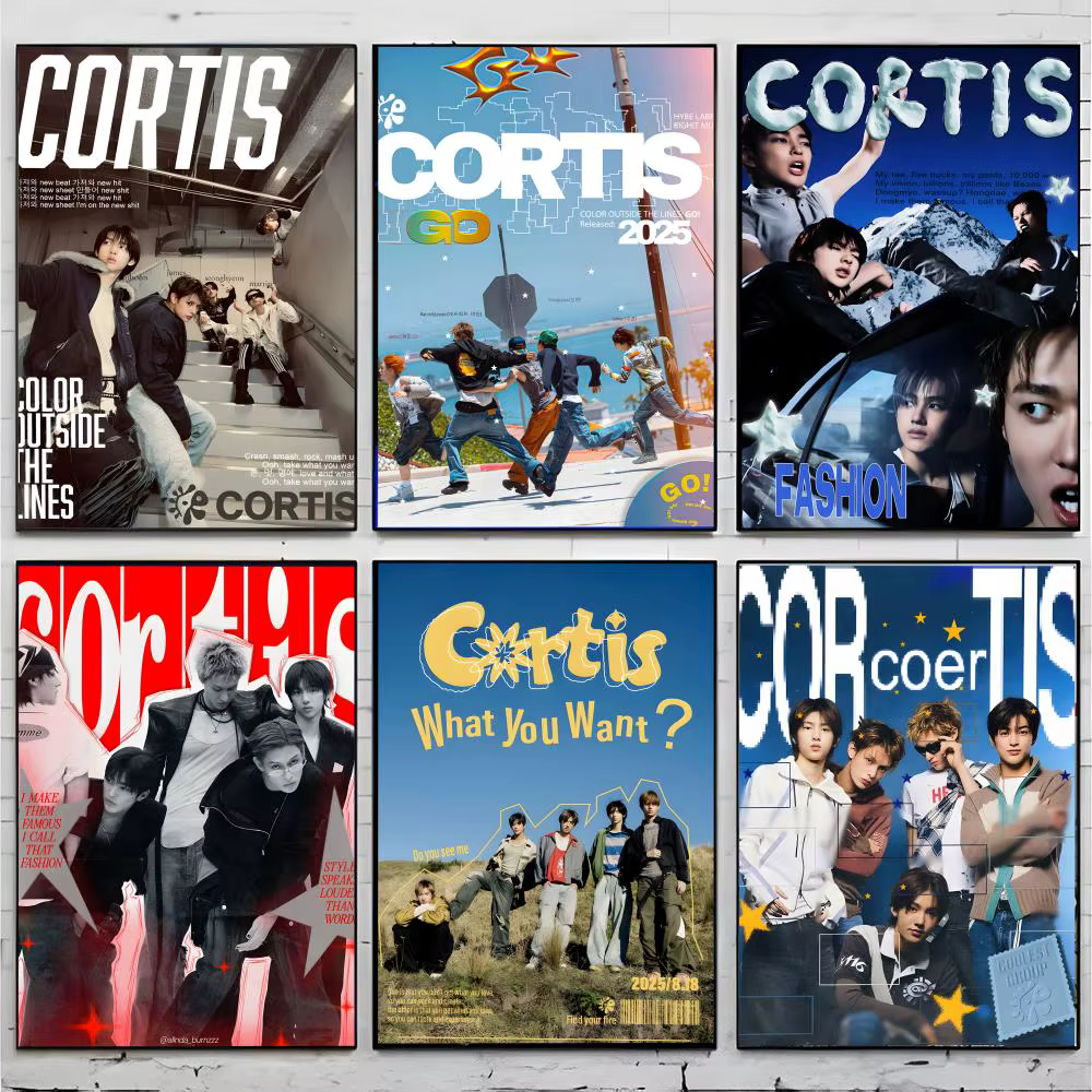 Affiche tendance du groupe kpop C-CORTIS, décoration artistique et décoration intérieure pour la maison, le pub et les espaces intérieurs