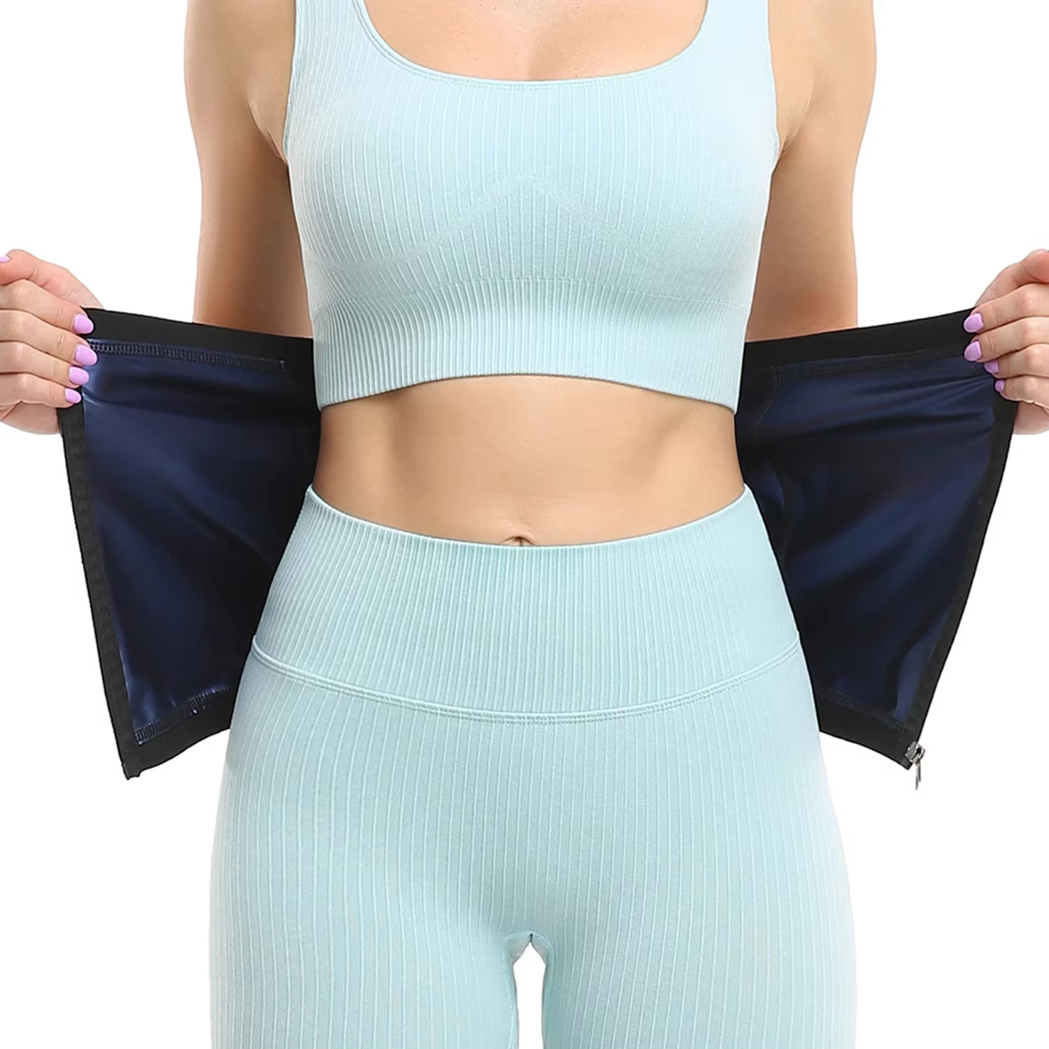 Ceinture amincissante à fermeture éclair