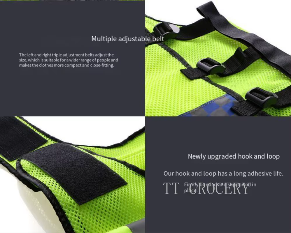 Veste fluorescente multi-poches, vêtements de sécurité, sécurité nocturne, trafic ferroviaire, mineurs de charbon, gilet uniforme respirant