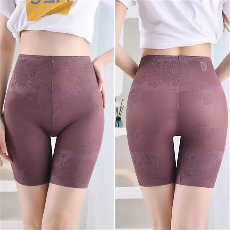 Femmes bout à bout contrôle du ventre dentelle garniture taille haute Shapewear slips sans couture minceur culotte pour la mise en forme du corps Invisible