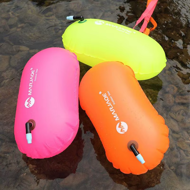 Bouée de natation gonflable en PVC, flotteur de remorquage, airbag étanche avec ceinture de taille pour rafting, fournitures de sécurité pour la natation en plein air