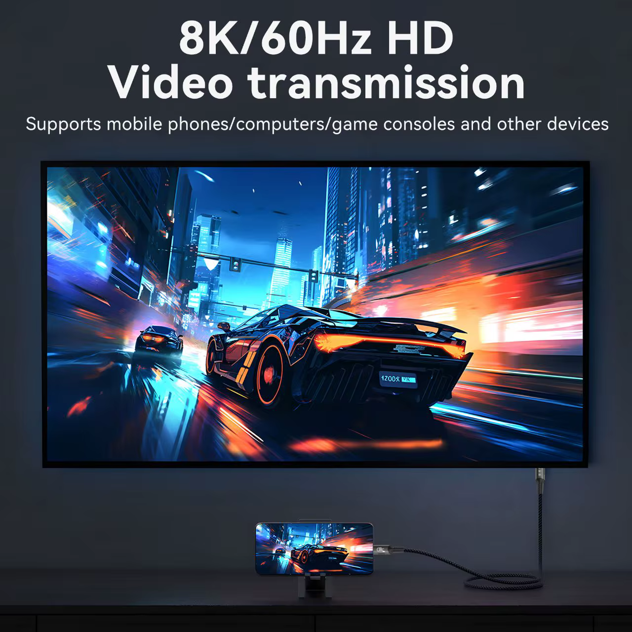 Câble USB 5 80Gbps 240W 8K 60Hz pour Thunderbolt 5 Type C charge rapide Thunderbolt3 USB 5.0 câble de transfert de données USB C à C