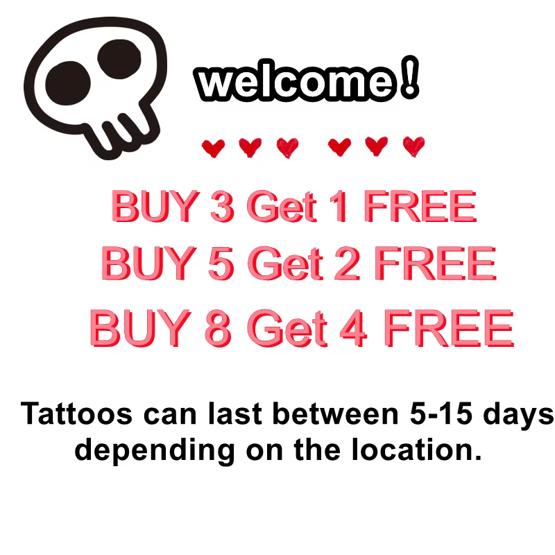Tatouages Temporaires Gothiques Noirs et Imperméables pour Homme et Femme, Faux Autocollant avec Lettres Mandarins, Transfert d'Art Corporel