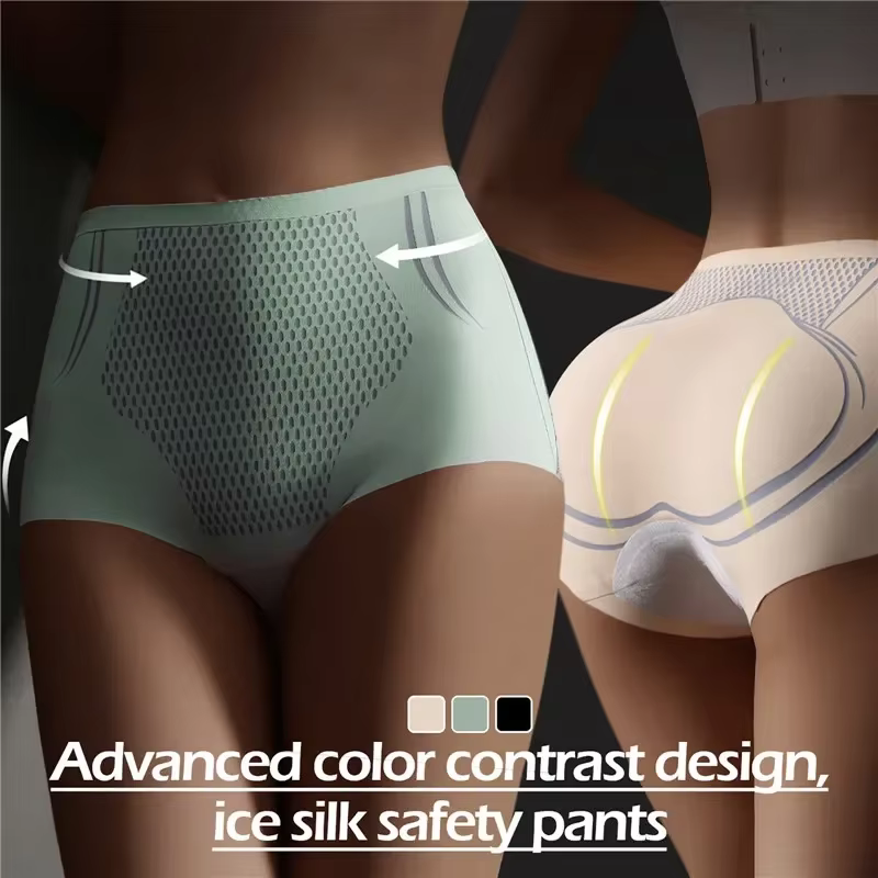 Culottes sculptantes IceSilk - Shorty gainant taille haute pour femme | Technologie Ion Fiber