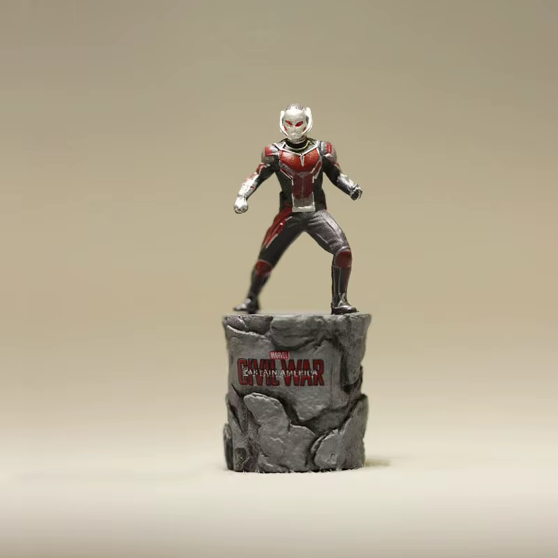 Figurine d'action en PVC miniature Captain America, Super-héros de la Guerre Civile, Ant-Man, Wasp, modèle de collection, jouet pour enfants, poupée 6,5 cm