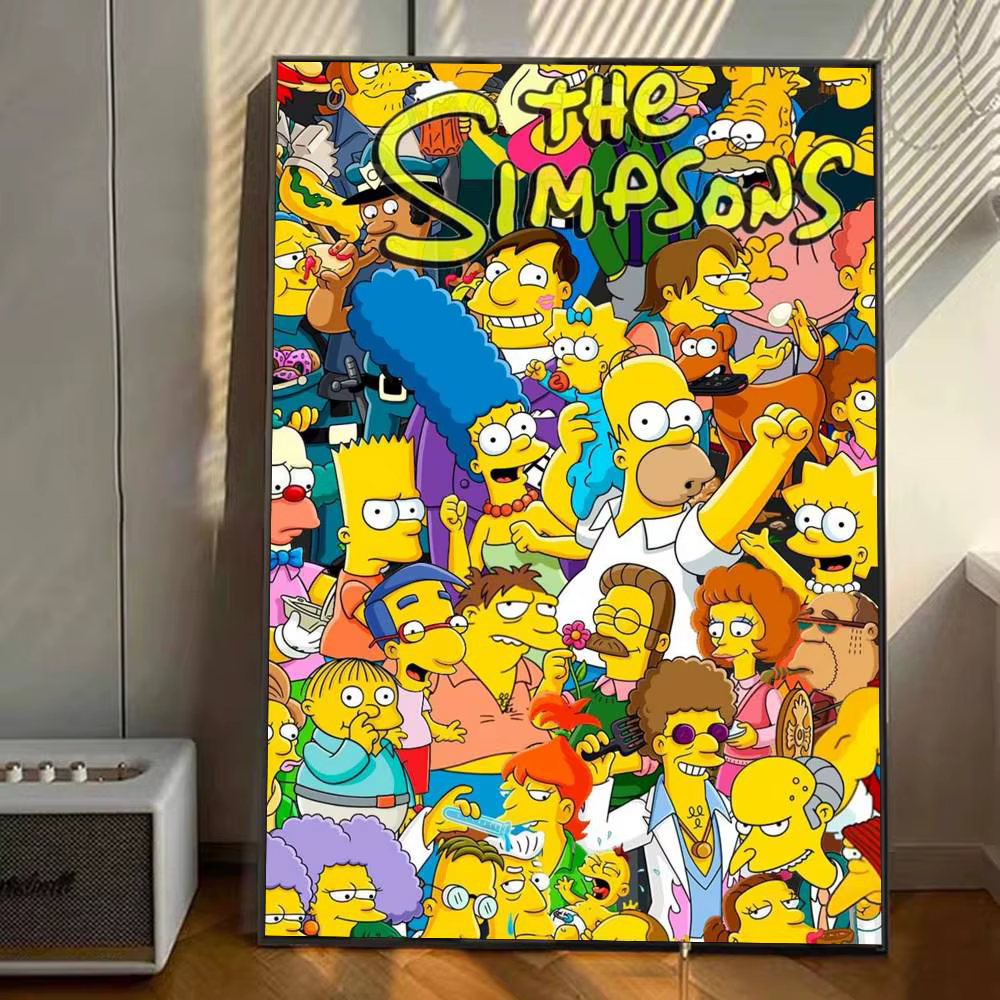 Affiches The Simpsons, impression HD, décoration murale Vintage, pour la maison, la salle d'étude, 1 pièce