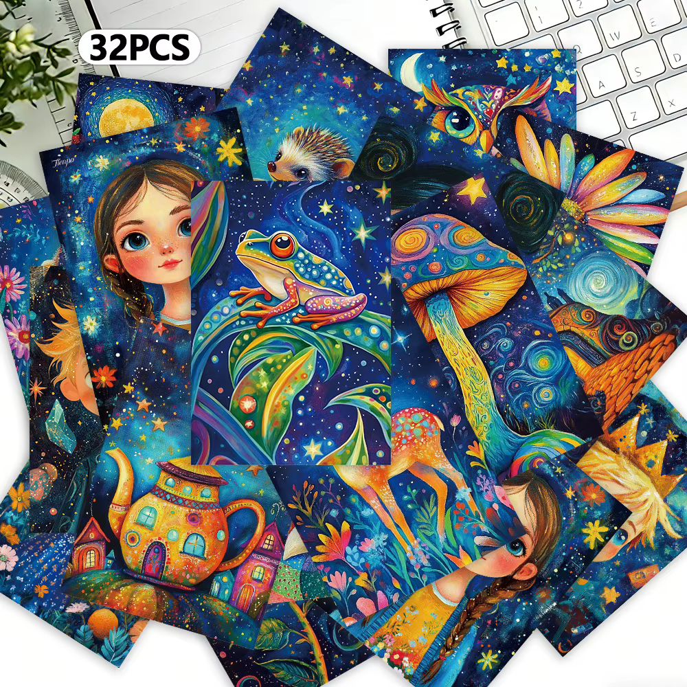 32 cartes postales style Van Gogh, cartes décoratives/de vœux/postales, impression haute précision, objets de collection et postables