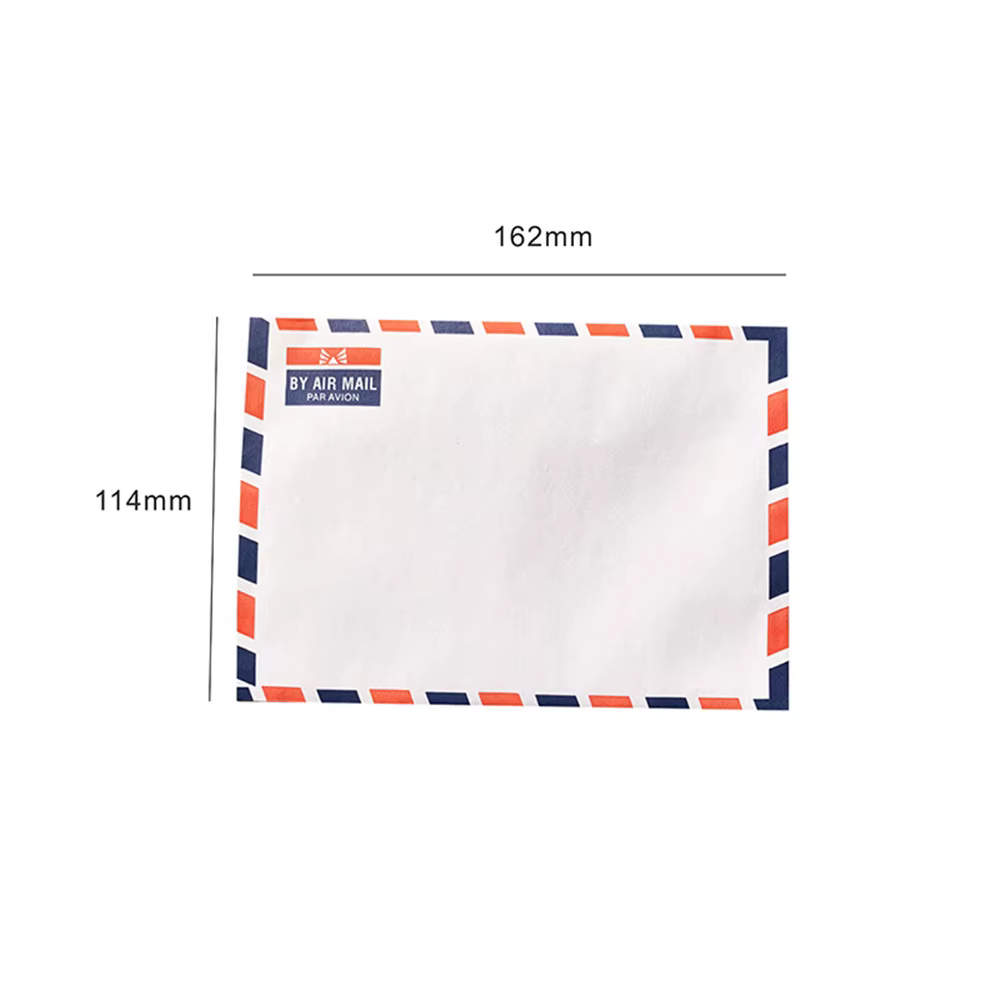 20 enveloppes en papier blanc pour courrier aérien, enveloppes rétro en papier de vachette