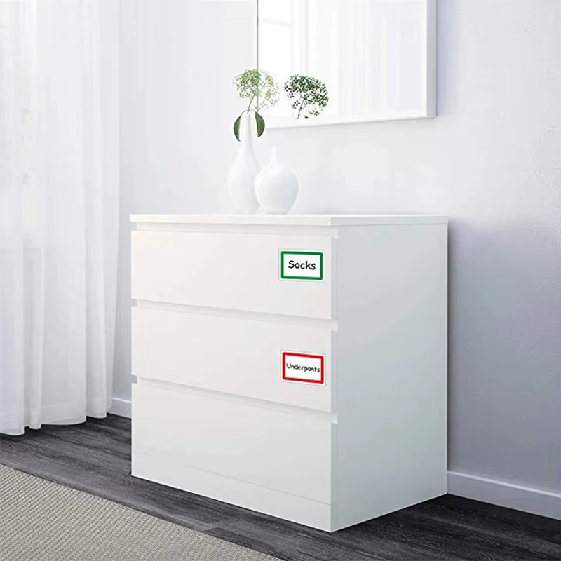 Grande étiquette auto-arina colorée avec vierge, autocollants de note autocollante, nom manuscrit, grande étiquette rectangulaire, 250 pièces