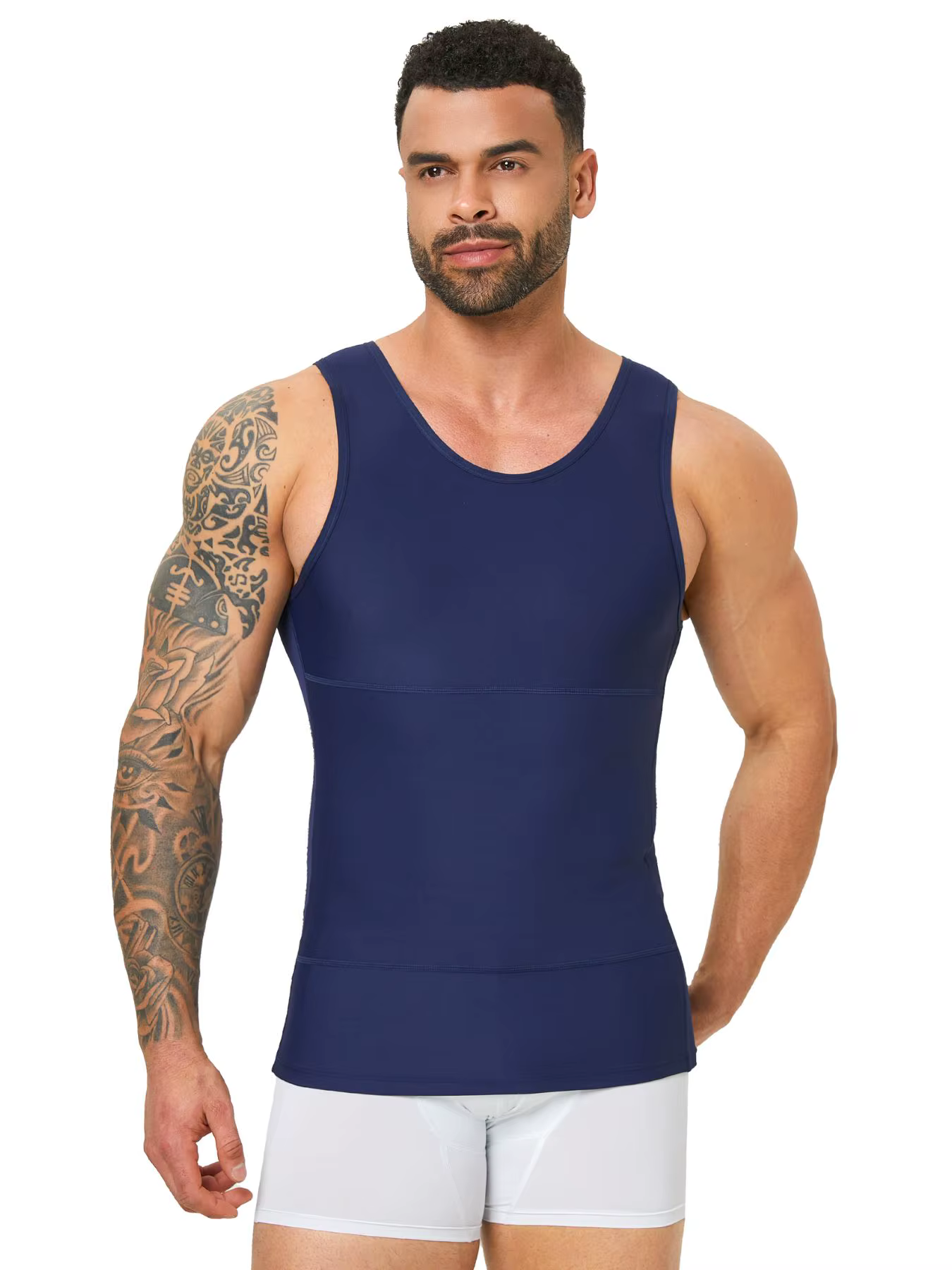 Hommes Shapewear cacher gynécologie Compression débardeurs