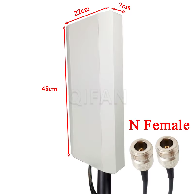 Antenne 5G à gain élevé, montage mural, extérieure, étanche, directionnelle, double polarisation MIMO, antenne 3G 4G 5G, 2x16dBi à gain élevé