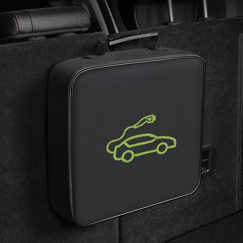 Sac de transport pour chargeurs de voitures électriques, sac de rangement pour câbles de charge de voitures électriques, prises, équipement imperméable et ignifuge