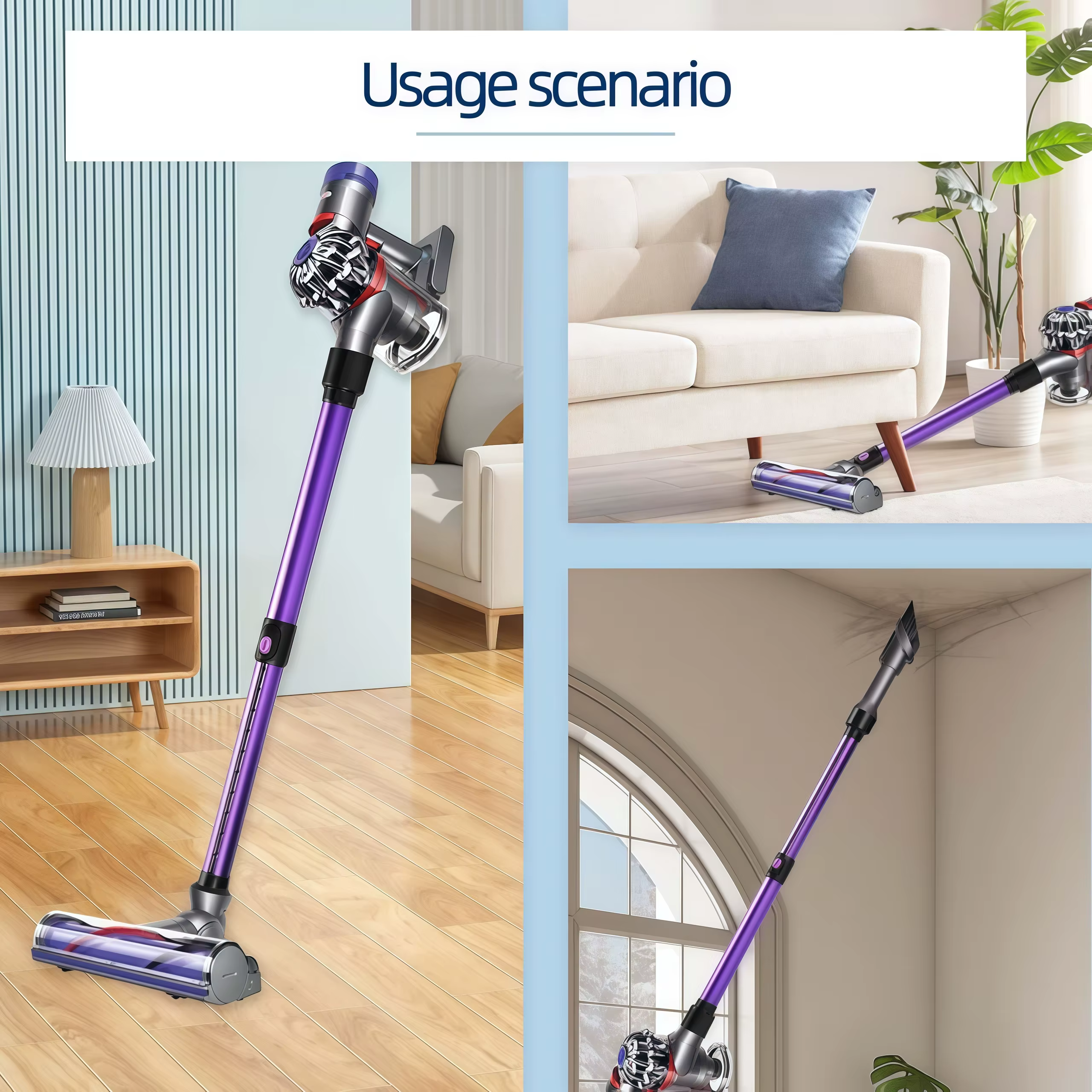 Tube télescopique conducteur en métal à dégagement rapide pour aspirateur sans fil Dyson V7 V8 V10 V11 V15, accessoires