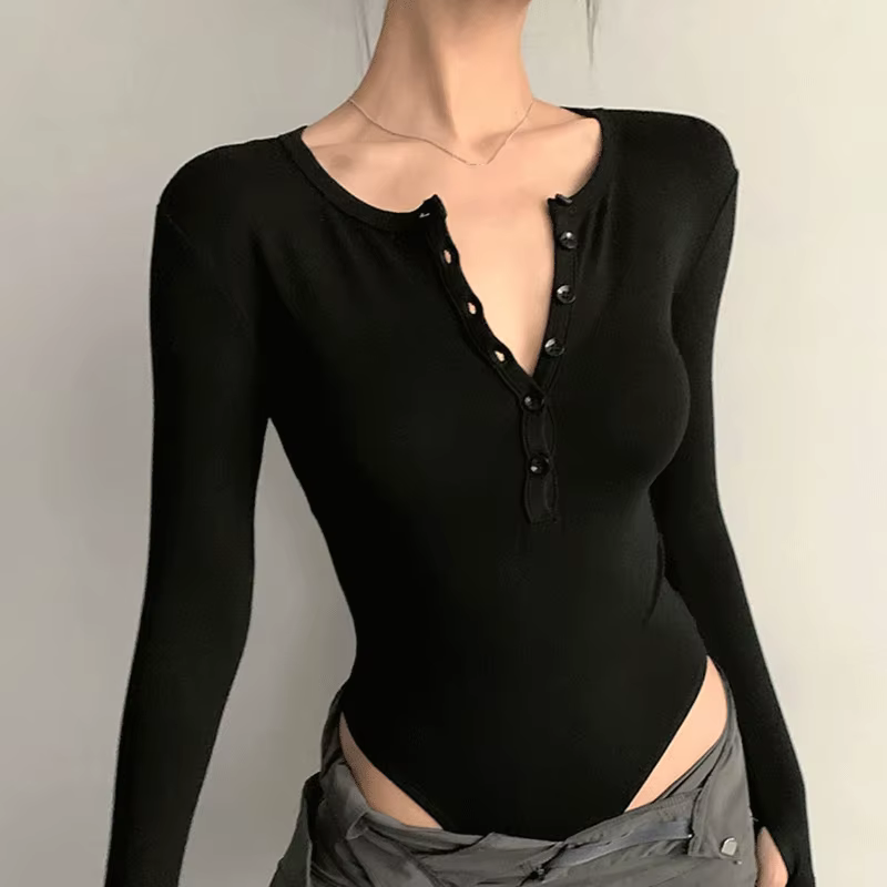 Body à manches longues pour femmes