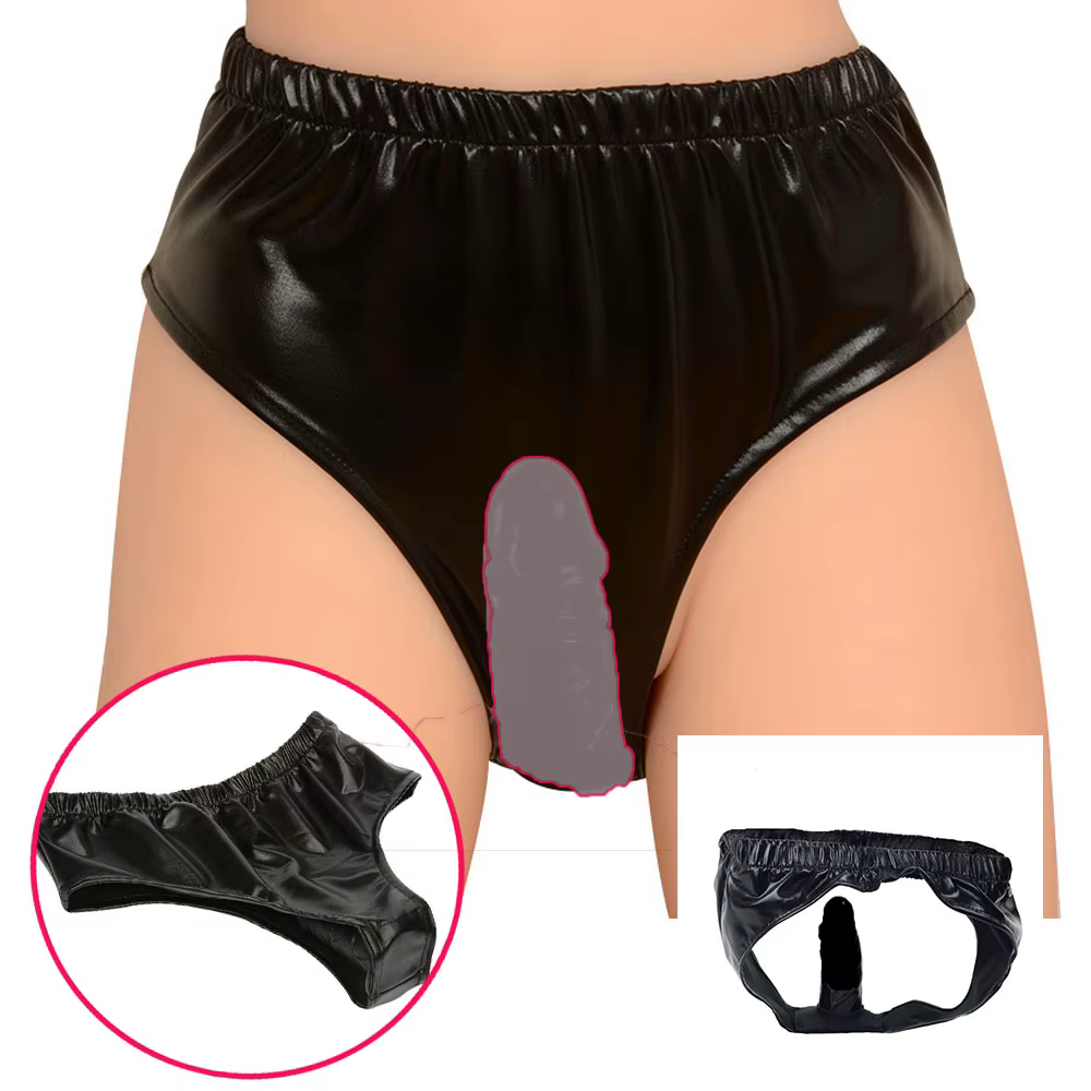 Culotte avec gode réaliste, Plug vaginal caché, jouets sexuels pour femme, plug Anal en forme de pénis, amoureux des coq, jeu de godes et insérables