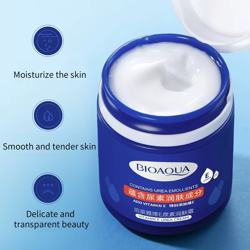 Crème hydratante à l'urée 170G/bouteille, crème pour les mains, crème pour les pieds, lotion pour le corps, formulée avec de la glycérine, de la vitamine E et d'autres ingrédients, hydrate en profonde