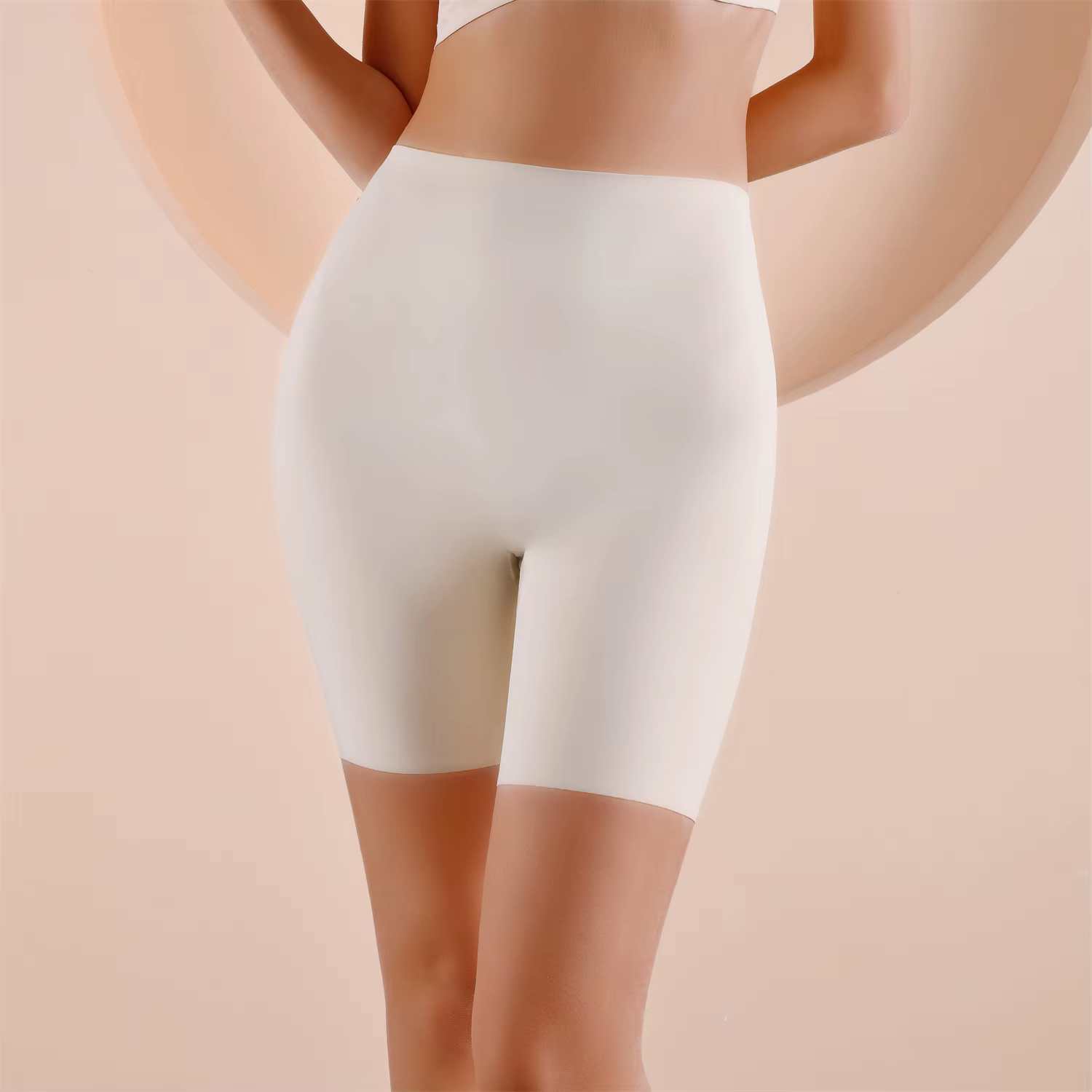 TUNIControl-Culotte short taille haute sans couture pour femme
