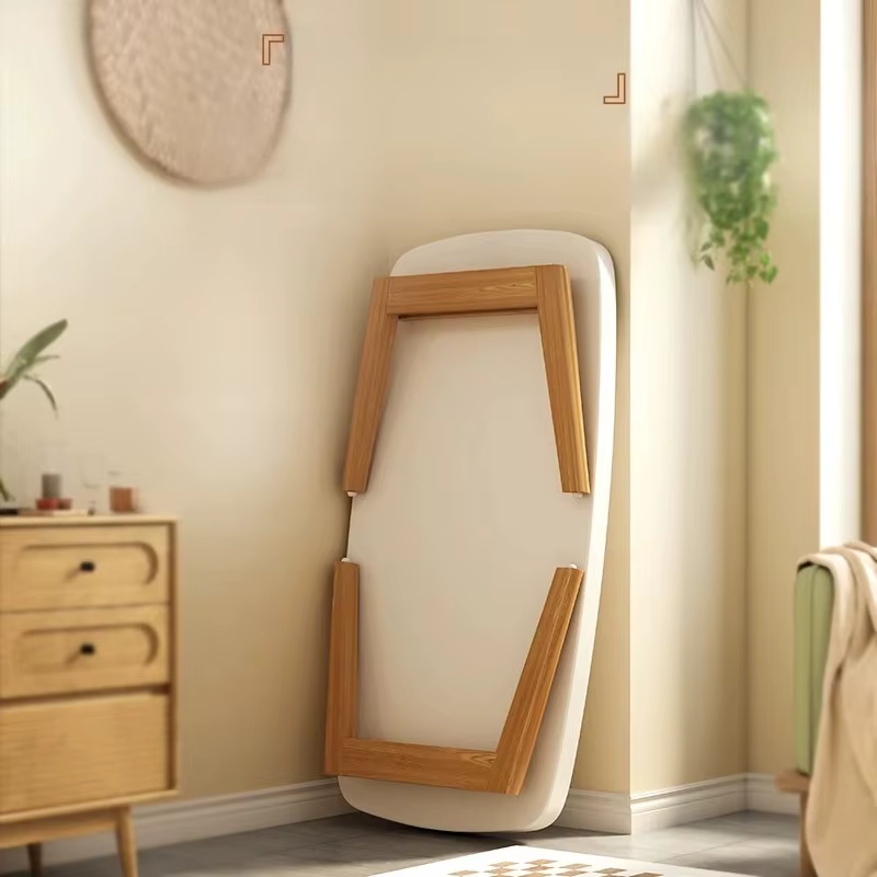 Table basse pliable en bois massif, bureau multifonctionnel peu encombrant pour petit appartement, Table de cuisine moderne minimaliste