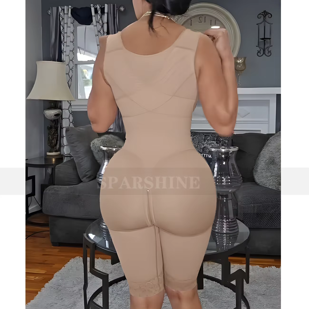 Minceur contrôle Abdominal Shapewear avec soutien-gorge haute Compression corps complet Shaper bout
