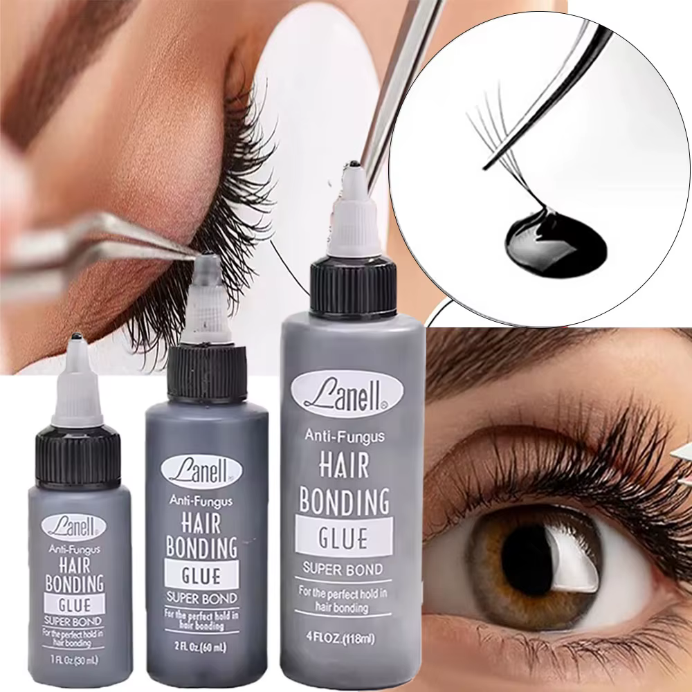 Colle adhésive pour extensions de cils 1/2/4oz, colle à forte tenue, colle imperméable pour cils, colle invisible professionnelle, séchage rapide